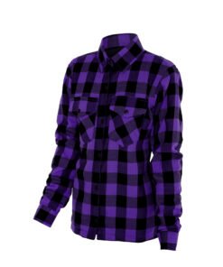 Ladies Purple & Black Flannel Shirt – With Protection Lining