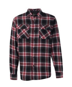 Motor Bike Men's Red Long Sleeve Flannel Shirt