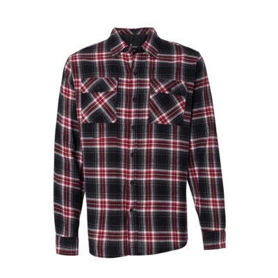Motor Bike Men's Red Long Sleeve Flannel Shirt
