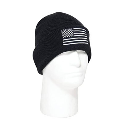 Rothco US Flag Embroidered Fine Knit Watch Cap