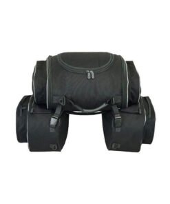 Motorcycle Saddle Bag with Rear Bag